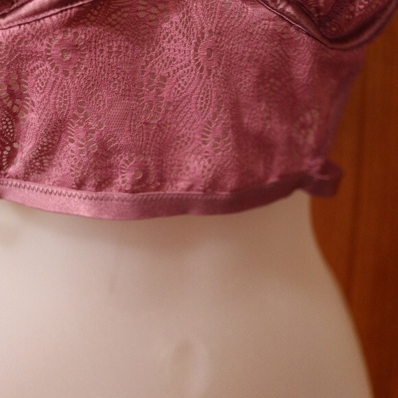 Victoria’s Secret Very Sexy Unlined Plunge Purple Strappy Bralette Medium - Picture 3 of 16